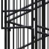 Outdoor Dog Kennel with Roof Steel 79.3 ft¬≤